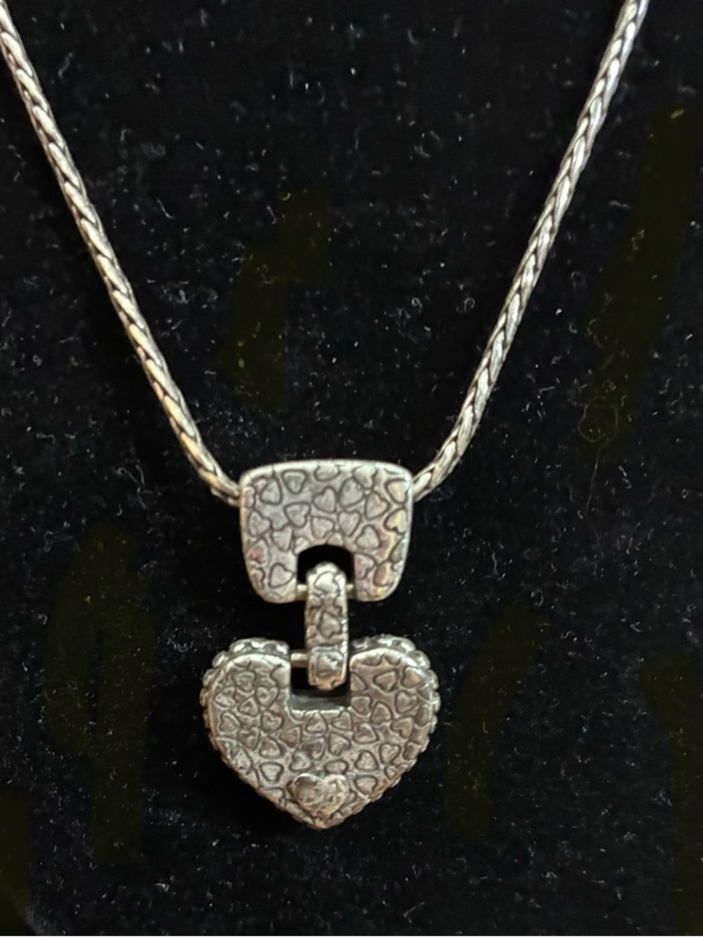 Vintage Brighton SilverTone  Chain
Necklace Heart Pendant - Picture 6 of 10